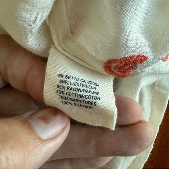 Floreat Button Down Embroidered Blouse - Picture 5 of 9